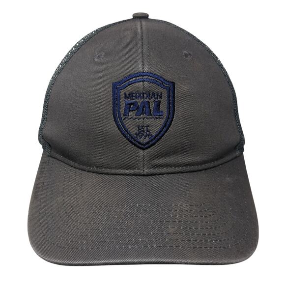 Meridian PAL Snapback Trucker Hat Gray One Size Mesh Back Port Authority - Picture 1 of 10